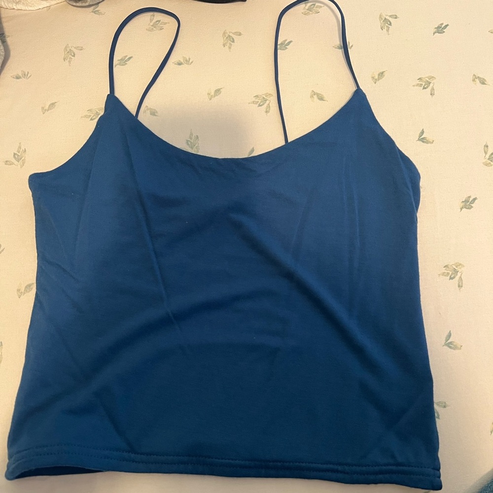 PacSun basics Blue Spaghetti Strap Top